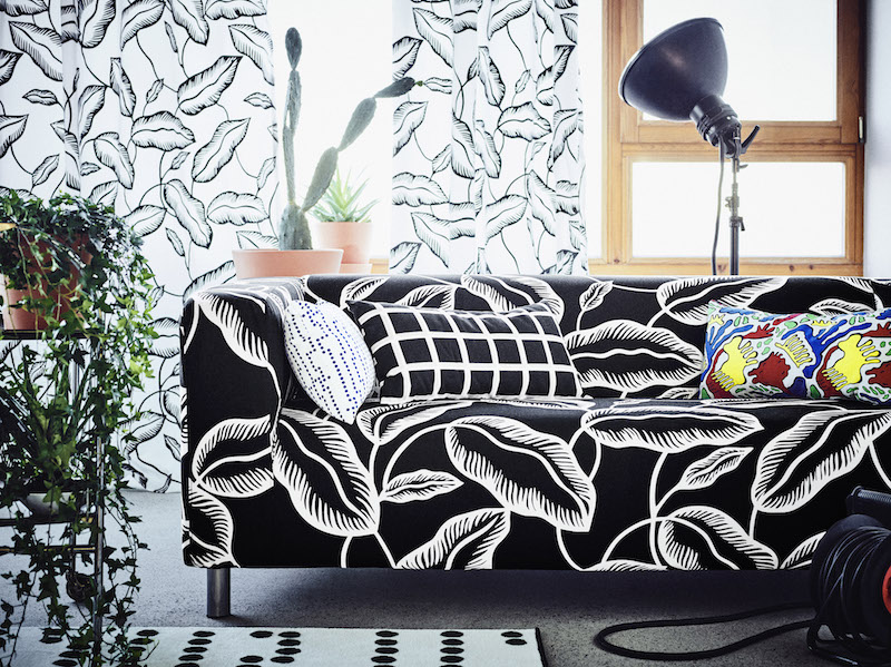 IKEA Avsiktlig limited collectie klippan bank print Jamaica #ikea