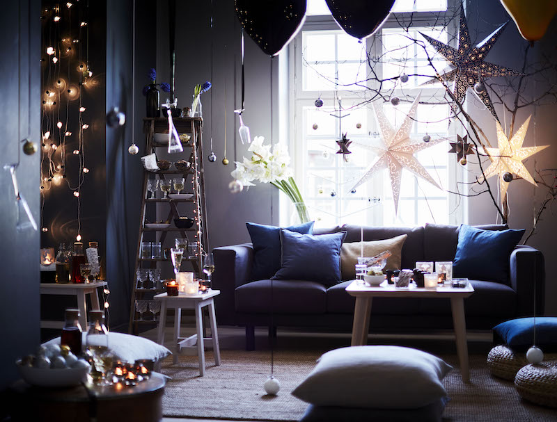 Breng je huis in feestelijke kerstsfeer met de Strala verlichting van IKEA. Led-snoer  #kerst #kerstversiering